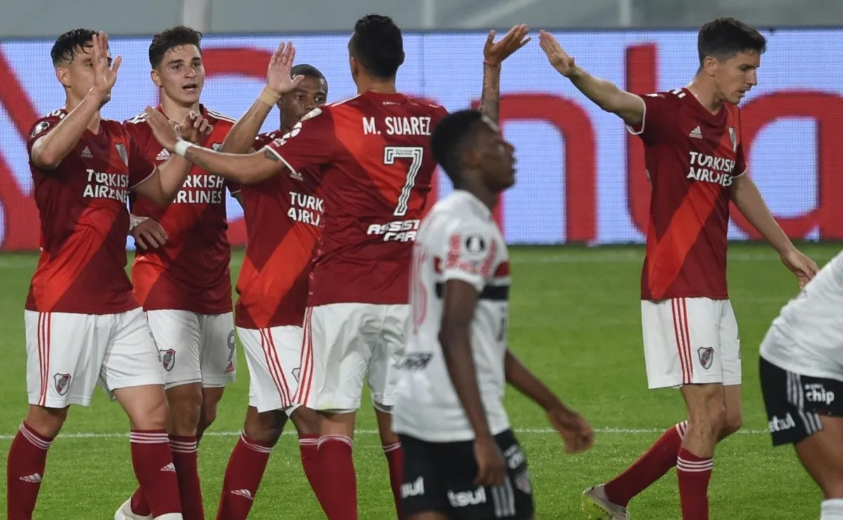 River se medirá ante San Pablo por la Copa Libertadores.