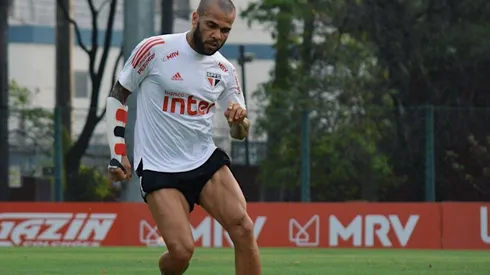 Dani regresó a los entrenamientos con una protección especial en su brazo.