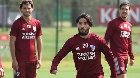 Casco reapareció en River Camp luego de varios días de ausencia.