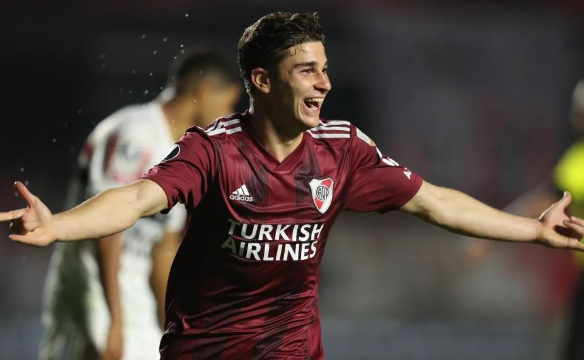Julián Álvarez, la figura de River en Brasil por la Copa Libertadores