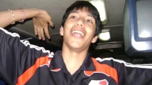 Walter Paz, siempre con una sonrisa cuando de alentar a River se trataba