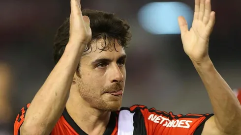 Pablo regresó en 2015 y volvió a jugar para River frente a Rosario Central.