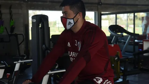 Jorge Moreira, en su primer día de entrenamientos en Ezeiza