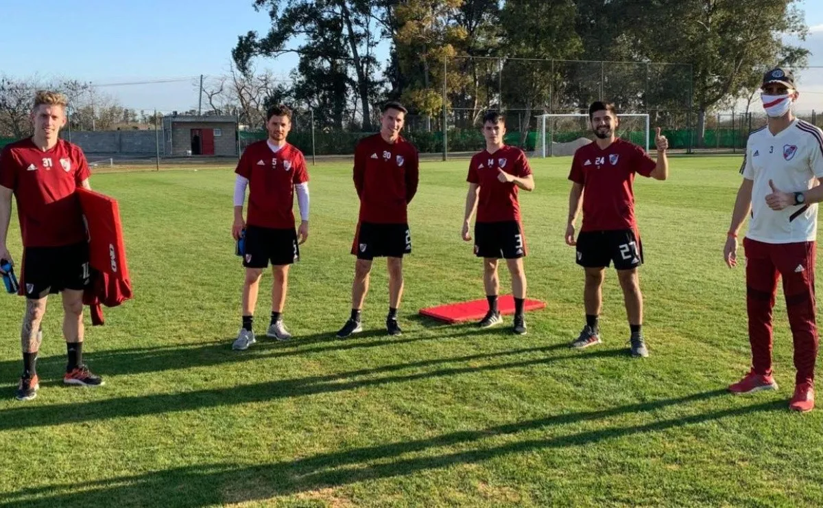 Los colgados por Gallardo ya se entrenan en Ezeiza.