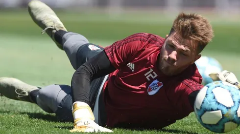 El arquero no ve la hora de volver a entrenarse con sus compañeros.