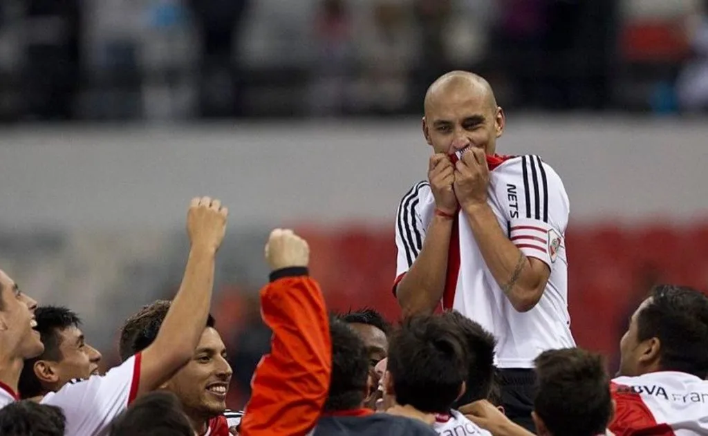 Cristian “Lobo” Ledesma, uno de los jugadores no nacidos en River más querido por los hinchas. Jugó 153 veces con la camiseta de El Más Grande.