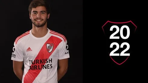 Así el club anunció la renovación del juvenil.