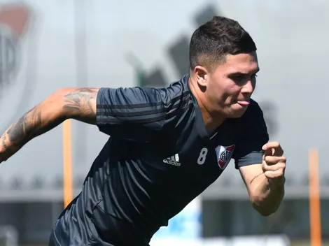 El entrenamiento de Quintero en su casa