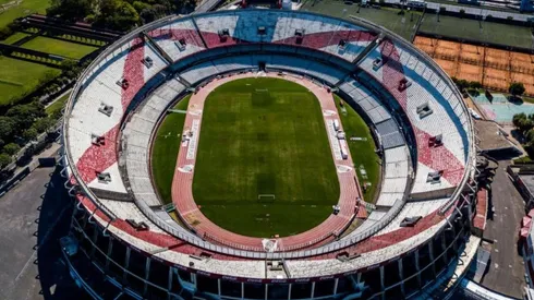 Fotografía del estadio Monumental durante la cuarentena.