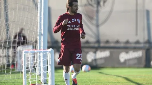 Leo Ponzio, presente en el primer turno de las prácticas