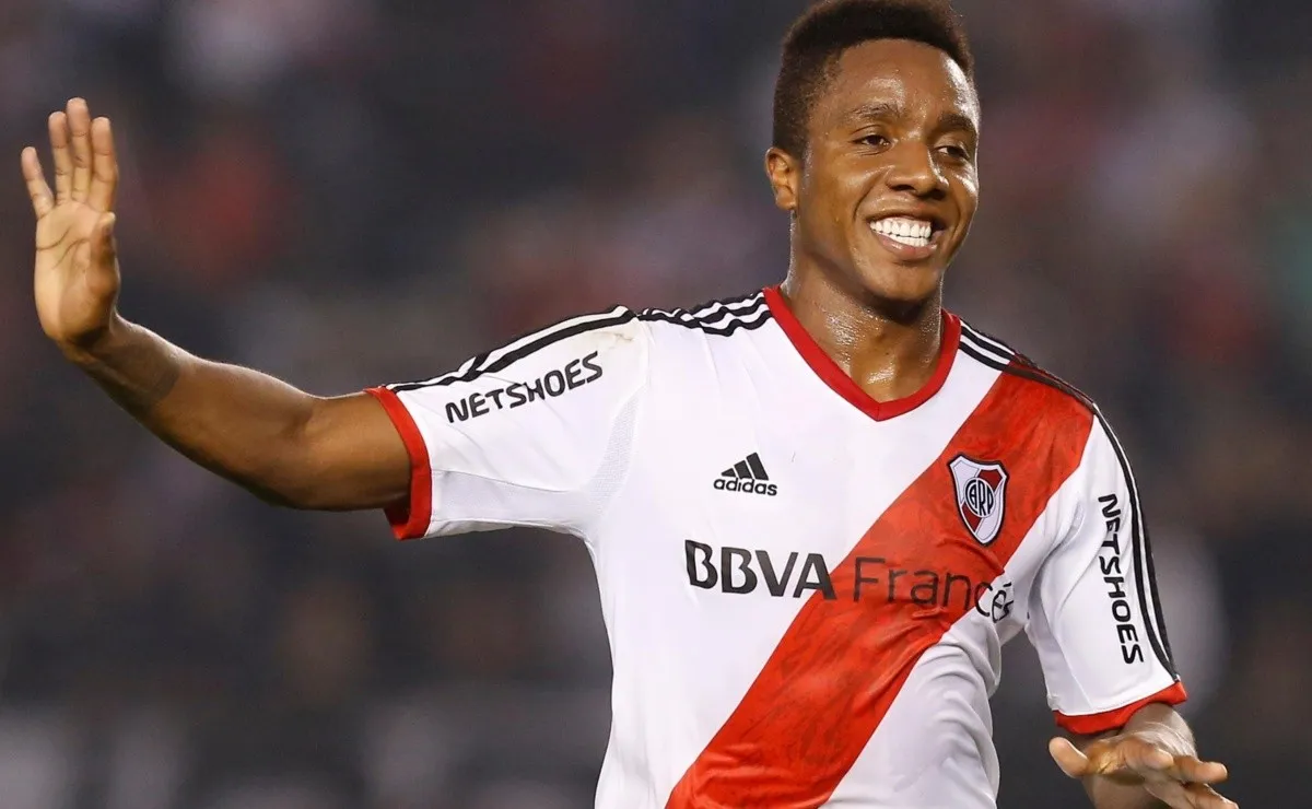 El colombiano dejó una buena marca durante su paso por River.