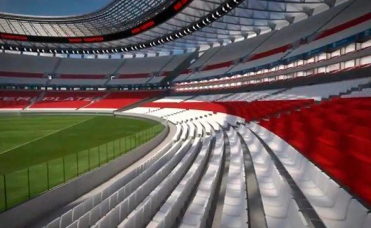 La obra en el campo de juego preparará el terreno para extender las plateas bajas a futuro.