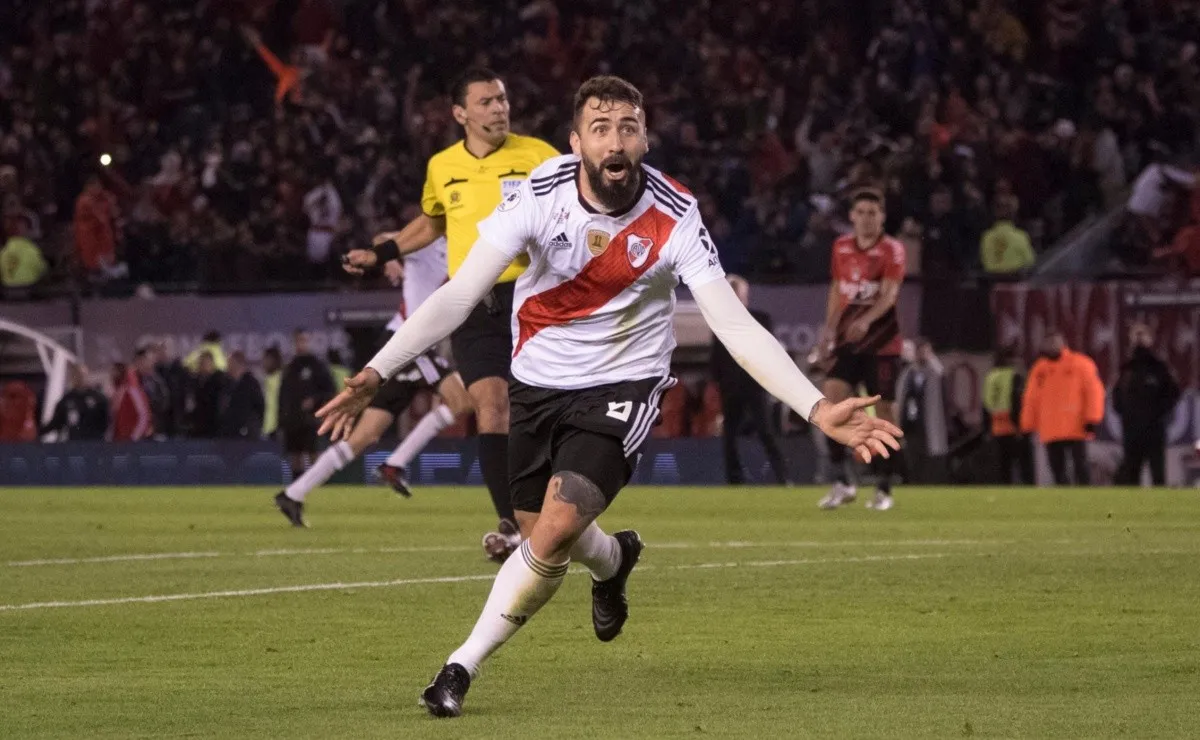 El Oso acumula 96 partidos y anotó 22 goles con la camiseta de River.