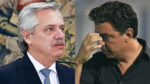 El presidente volvió a hablar sobre el técnico de River.