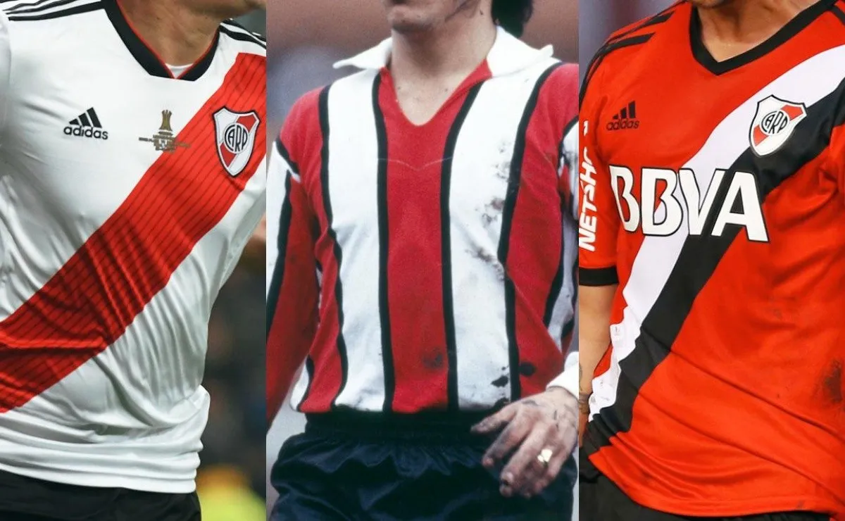 La camiseta de River se diseñó de varias maneras.