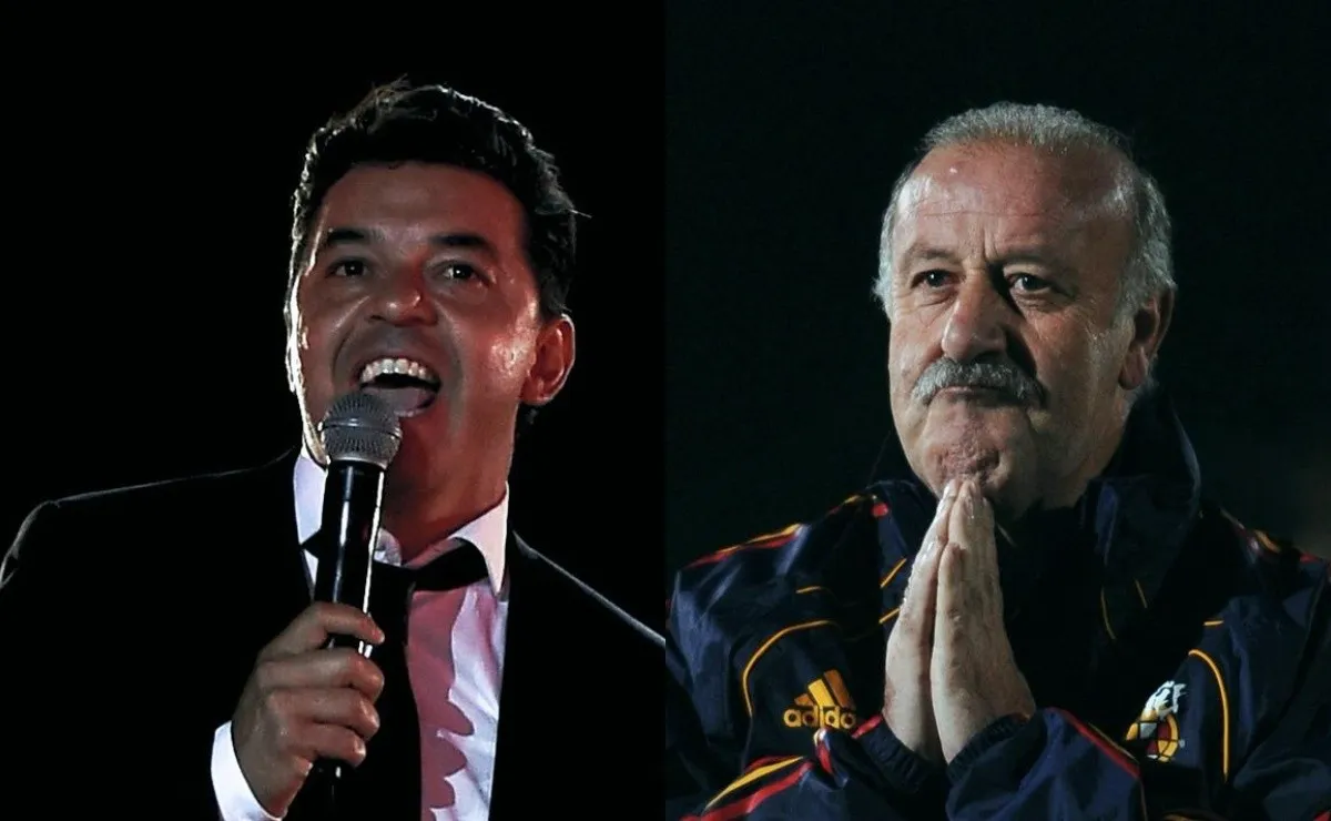 El entrenador español levantó la Copa del Mundo en el año 2010 elogió a Gallardo.