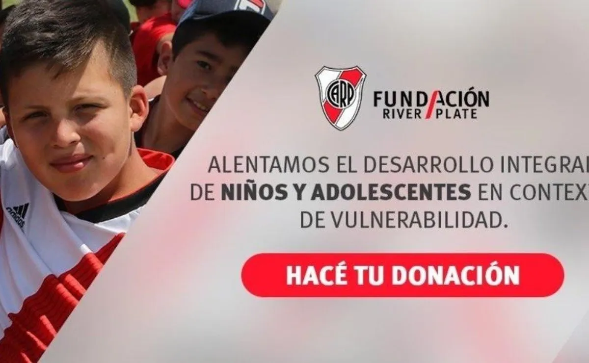 Una de los tantos movimientos solidarios de la Fundación River.