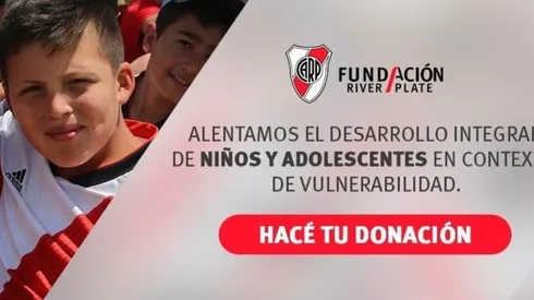 Una de los tantos movimientos solidarios de la Fundación River.
