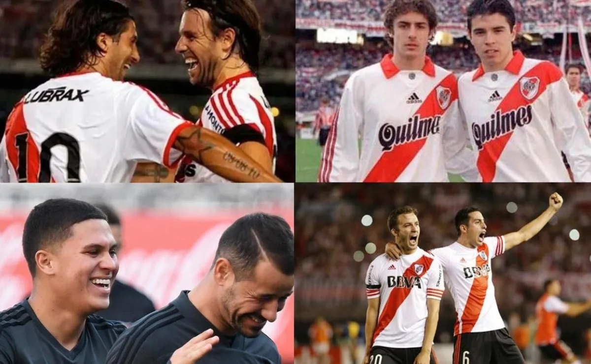 Cuatro de las grandes duplas de amigos que se cruzaron con los caminos de River