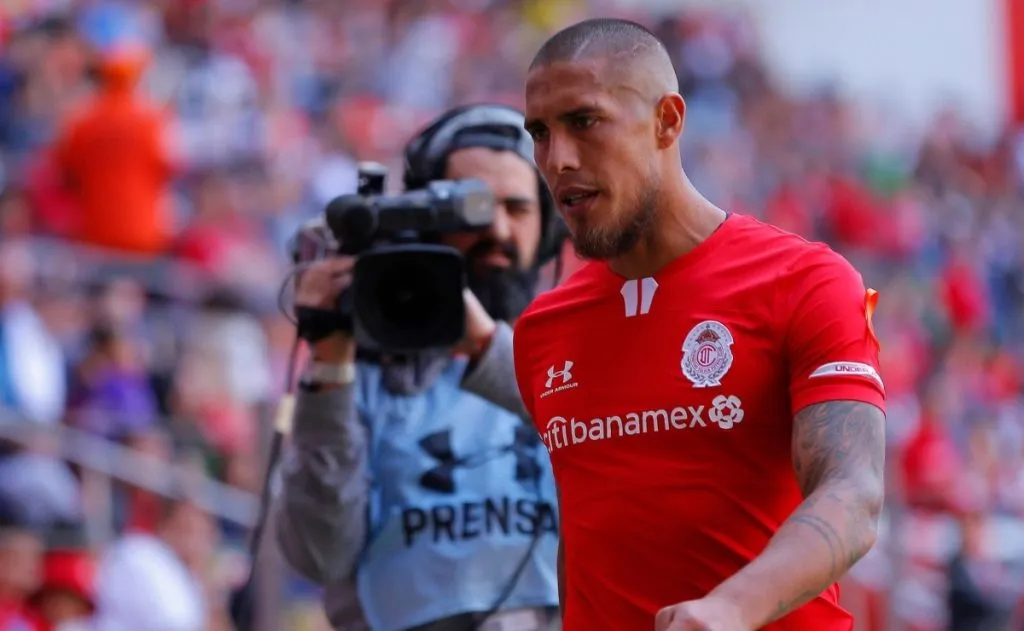 Maidana jugó durante dos años en el Toluca de México.