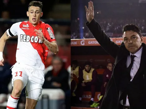 El día que Ocampos conoció a Gallardo y se sacaron una foto