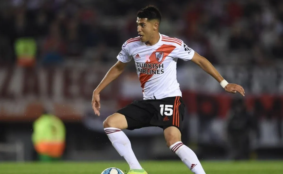 Palacios disputó 87 partidos oficiales en River y marcó 10 goles