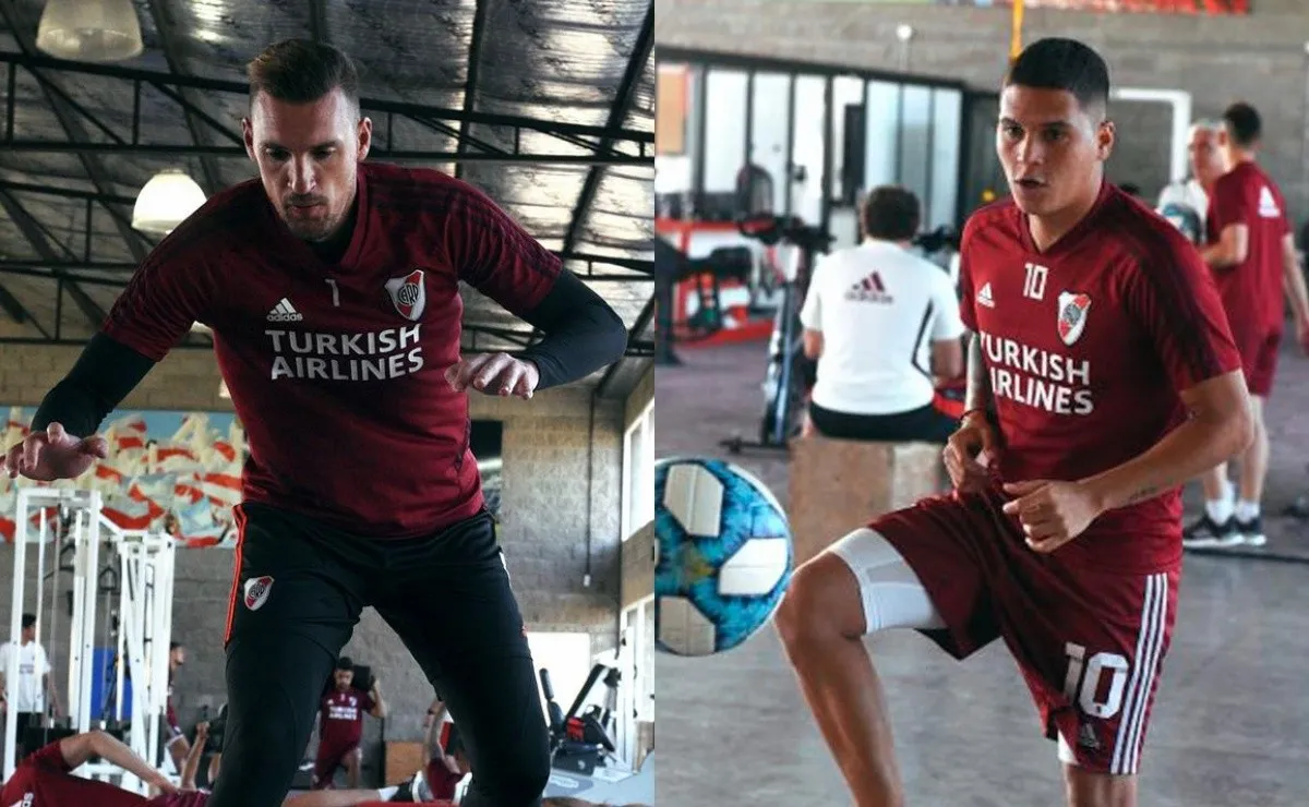Los dos futbolistas se preparan para la reanudación del fútbol.