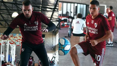 Los dos futbolistas se preparan para la reanudación del fútbol.