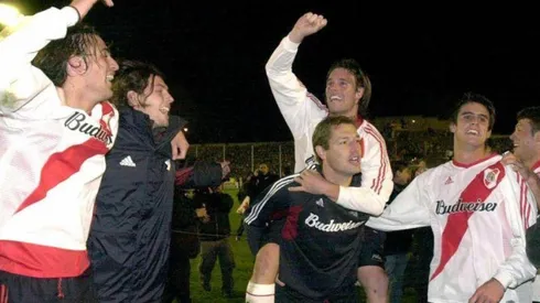 Los festejos interminables de los jugadores de River aquella noche del 29 de junio en Bahía Blanca