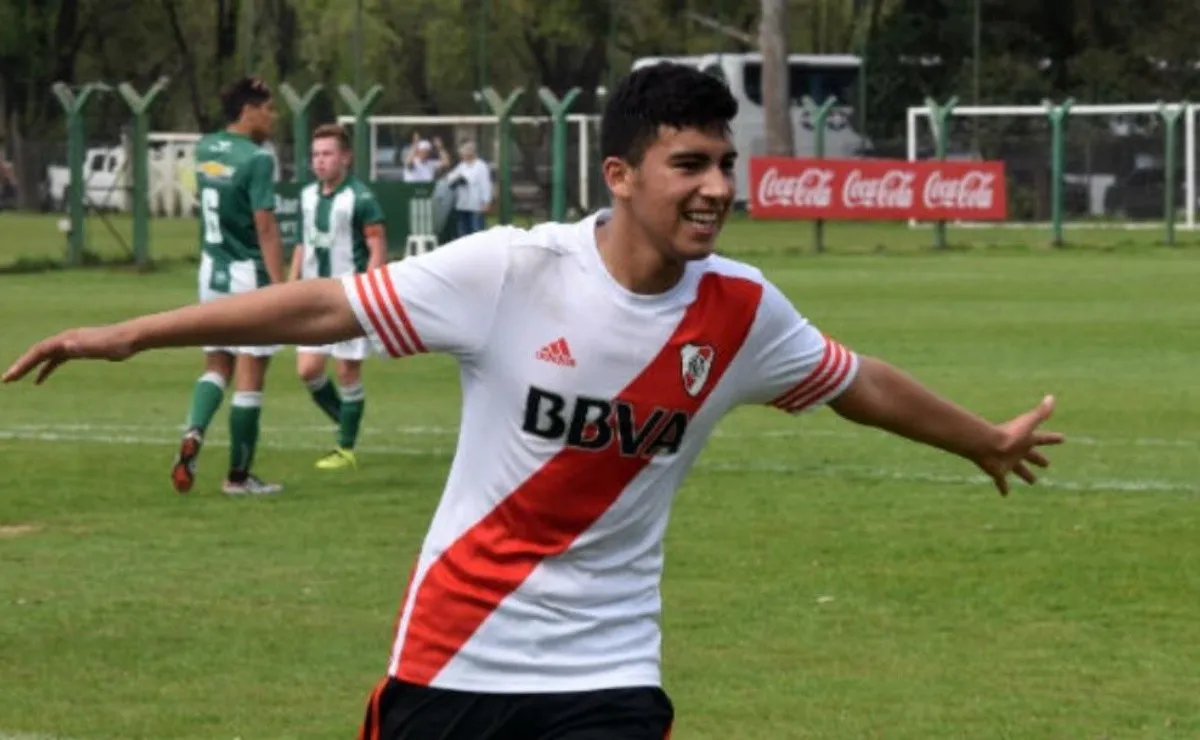 El futbolista llegó a River con tan sólo 8 años.