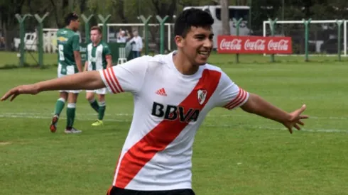 El futbolista llegó a River con tan sólo 8 años.