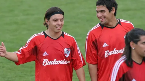 Gallardo y Falcao compartieron plantel en el año 2005 y 2006.