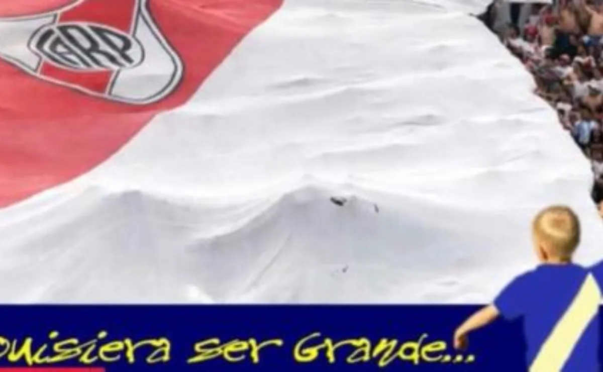 Uno de los tantos afiches que aparecieron para cargar al clásico rival luego de Superclásicos ganador por River