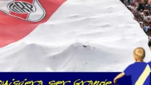 Uno de los tantos afiches que aparecieron para cargar al clásico rival luego de Superclásicos ganador por River