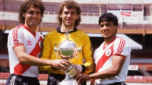 Ruggeri, Pumpido y Enrique, los campeones del mundo del 86 de River.