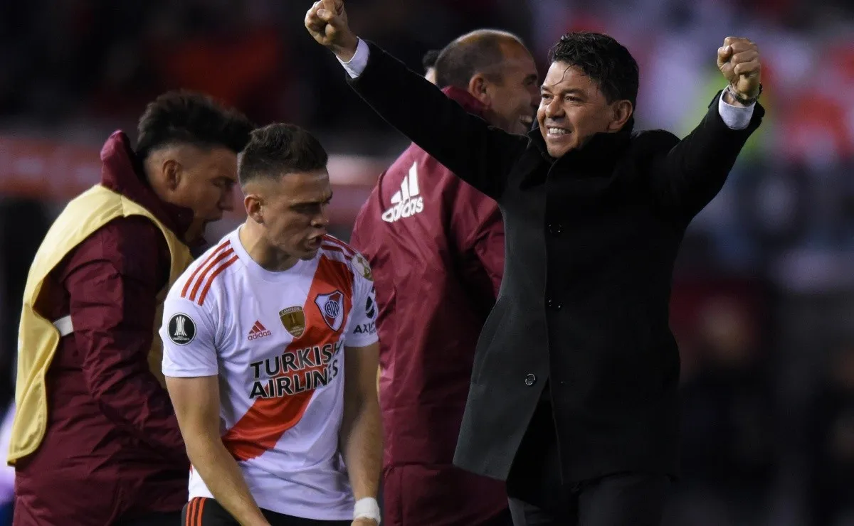 El técnico de River se refirió a la salida de Scocco y el futuro de Borré.