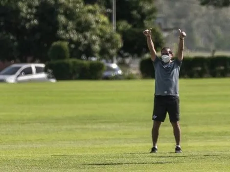 Ramón volvió con el barbijo puesto