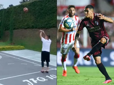 La especial cancha de basquet de Juanfer