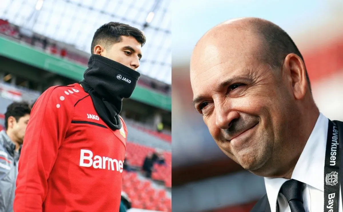 El presidente del Leverkusen explicó la situación de Exequiel.