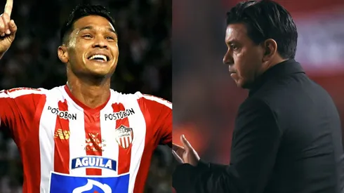 Teófilo Gutiérrez tuvo como DT a Gallardo entre junio de 2014 y julio de 2015. (FOTOS: Getty)