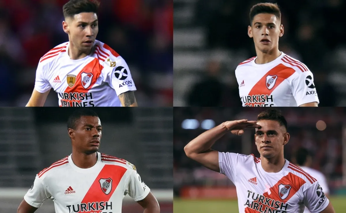 Montiel y Martínez Quarta surgieron del club, mientras que De La Cruz y Borré llegaron en agosto de 2017. (FOTOS: Getty)
