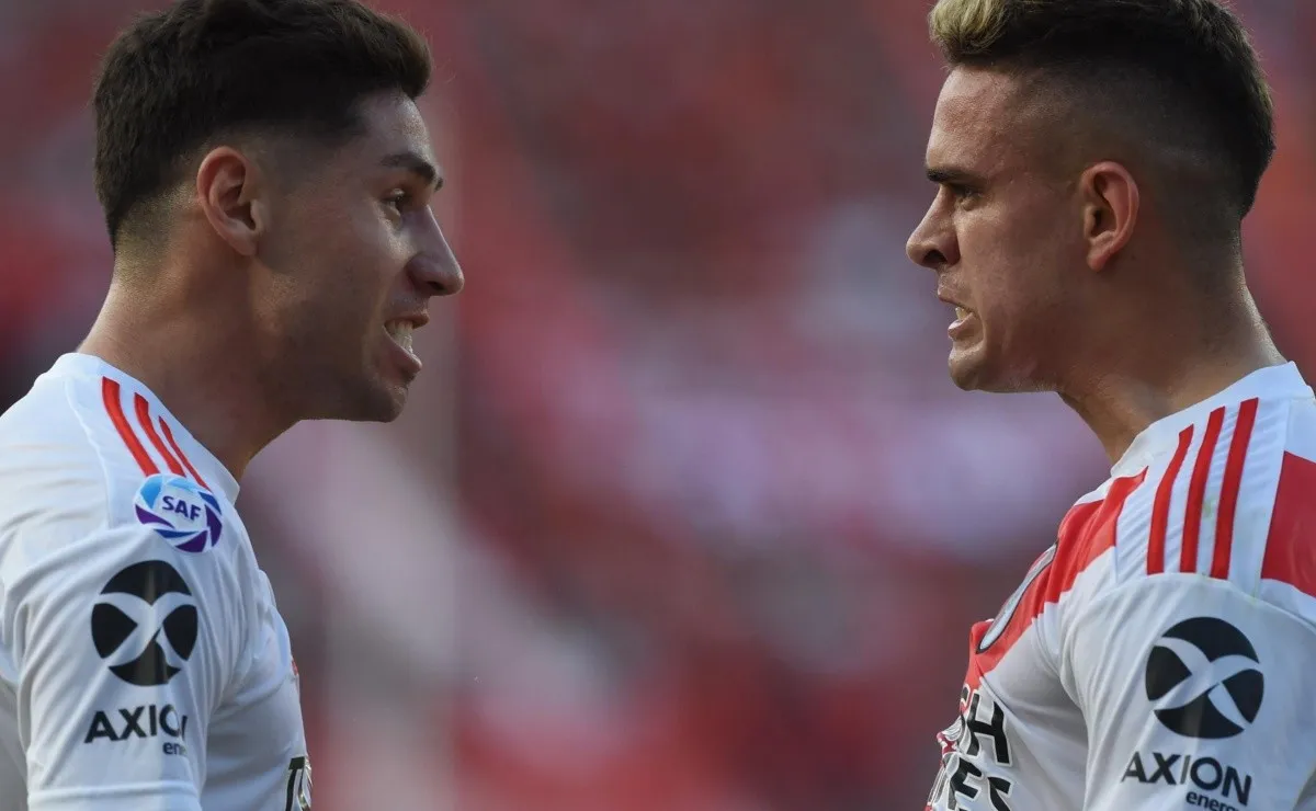 Gonzalo Montiel y Rafael Borré, observados por equipos de la Premier League de Inglaterra. (FOTO: Getty)