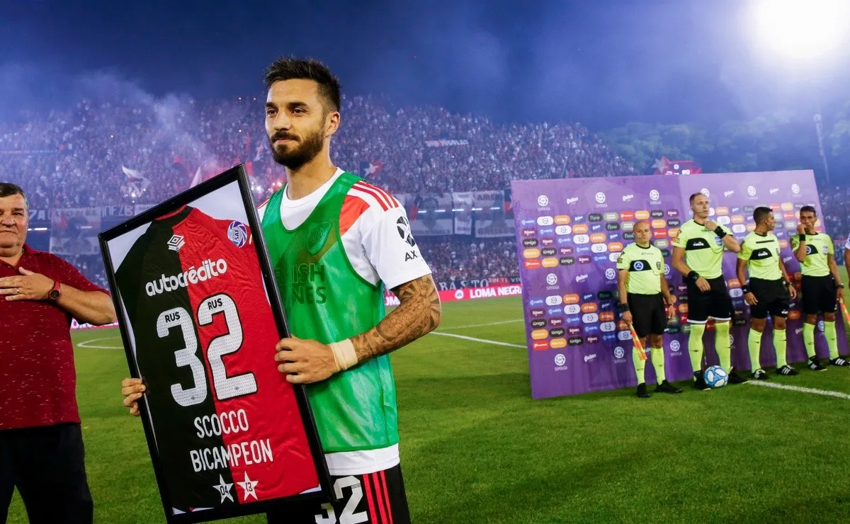 Scocco fue condecorado el 30 de noviembre pasado, cuando River venció 3-2 a Newell's: hizo un gol. (FOTO: Getty)