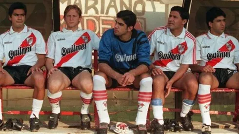 Joaquín Irigoytía, acompañado por Marcelo Escudero, Gustavo Lombardi, Ramón Medina Bello y Guillermo Rivarola.