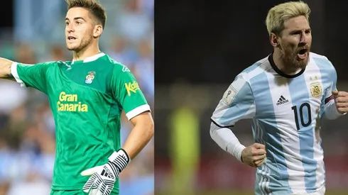 Chichi fue alcanzapelotas en el primer partido de Leo con la Selección en nuestro país