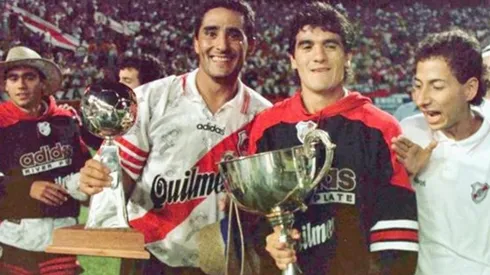 Hernán Díaz y Ariel Ortega compartieron el plantel de River y también jugaron en la Selección Argentina.