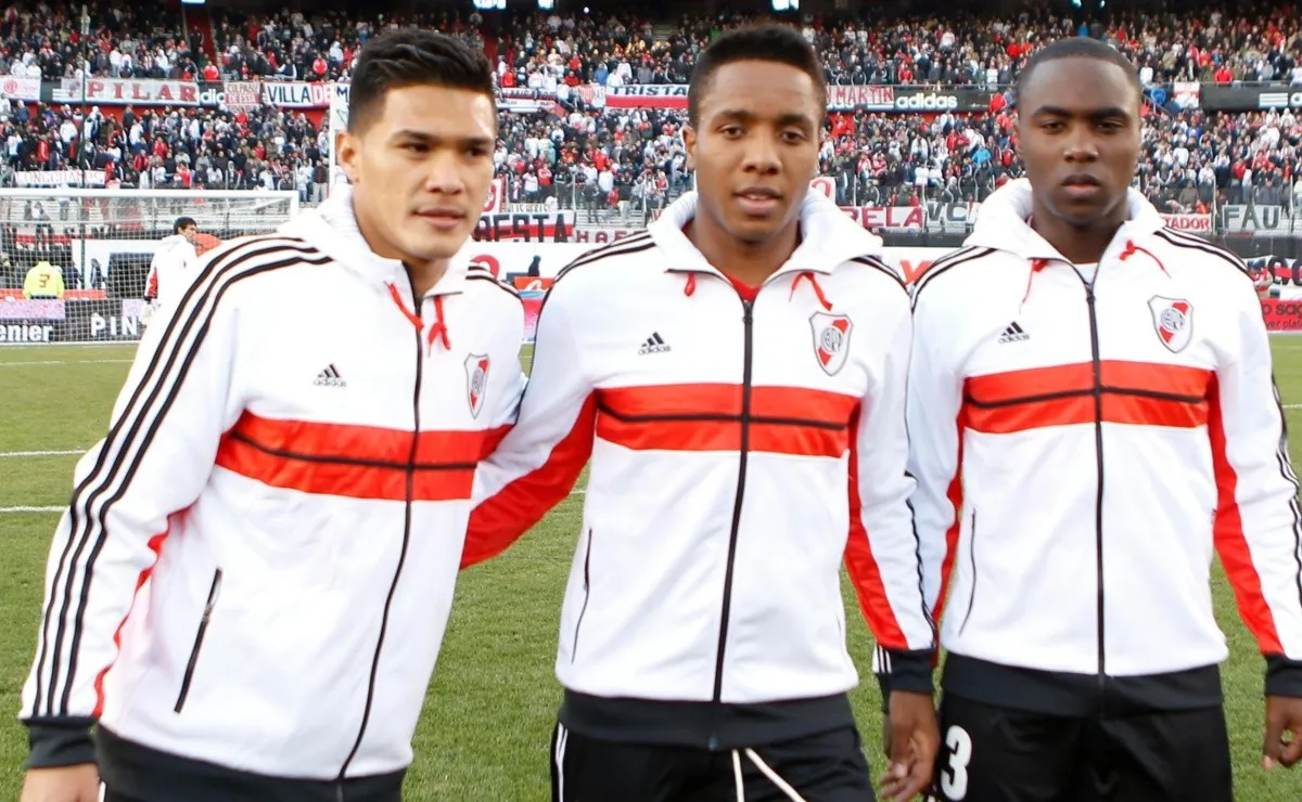 Los tres colombiano que se dieron el gusto de ser campeones de la mano de Ramón Díaz.