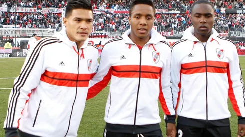 Los tres colombiano que se dieron el gusto de ser campeones de la mano de Ramón Díaz.