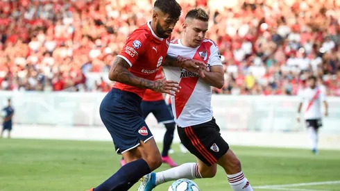 Alexander Barboza se ganó la titularidad en Independiente, donde lleva 13 partidos y un gol. (FOTO: Getty)