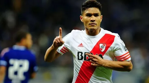 Teo Gutiérrez marcó 28 goles en 70 partidos oficiales para River. (FOTO: Prensa River)